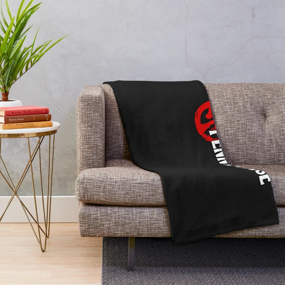 Pennywise Inspired Plush Blanket with Horror Movie Themed Design