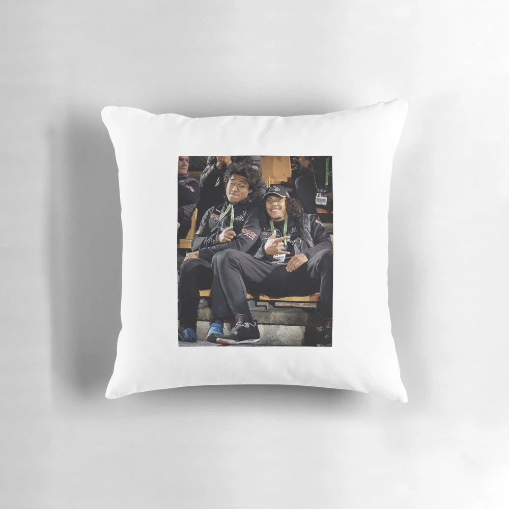 Penrith Panthers Rugby League Players Brian To'o and Jarome Luai Pillow