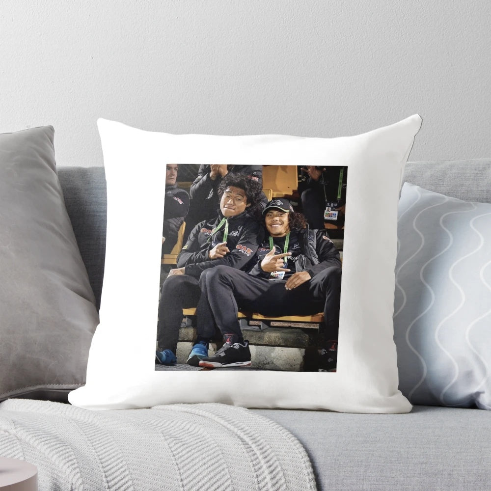 Penrith Panthers Rugby League Players Brian To'o and Jarome Luai Pillow
