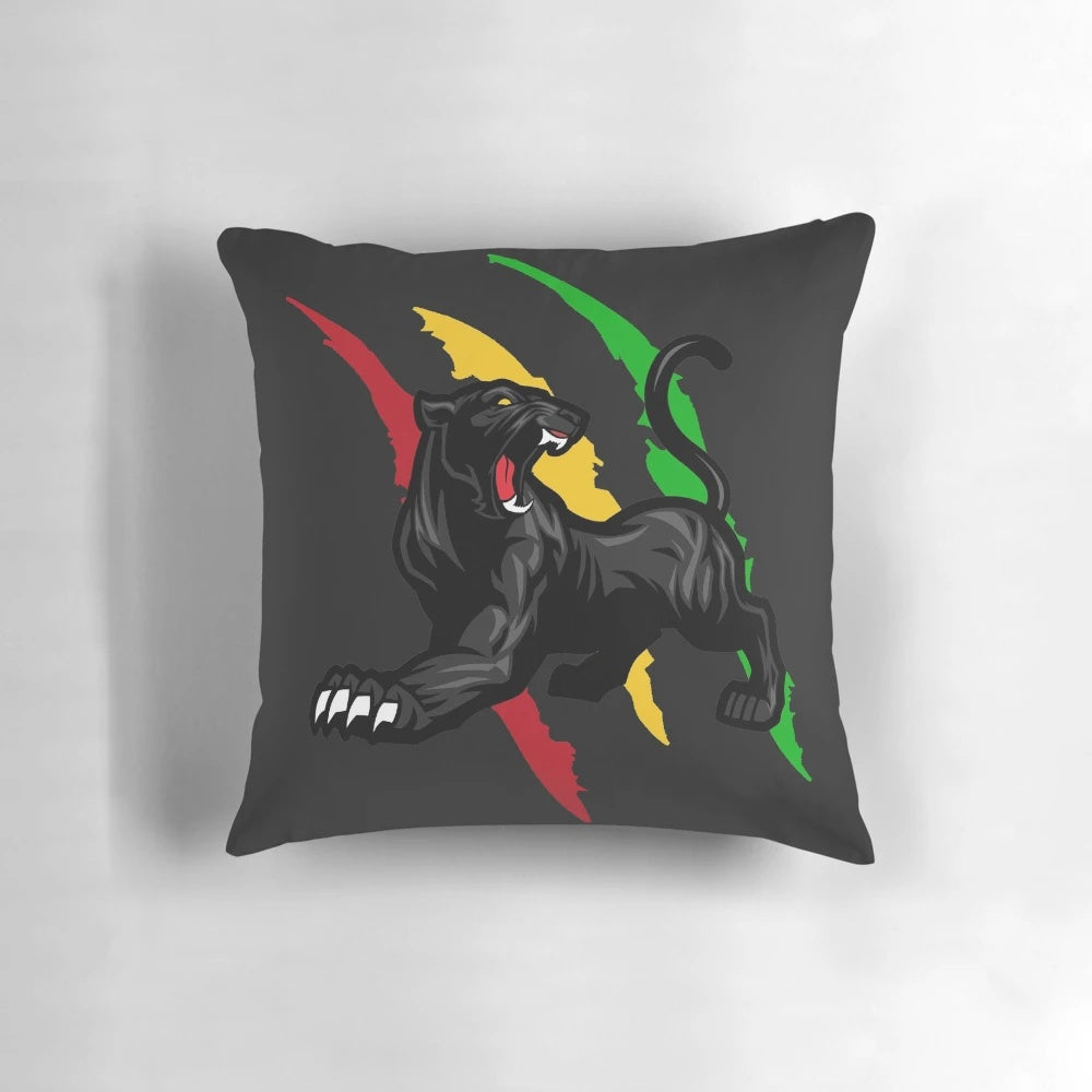 Penrith Panthers inspired fan art decorative throw pillow with custom artwork