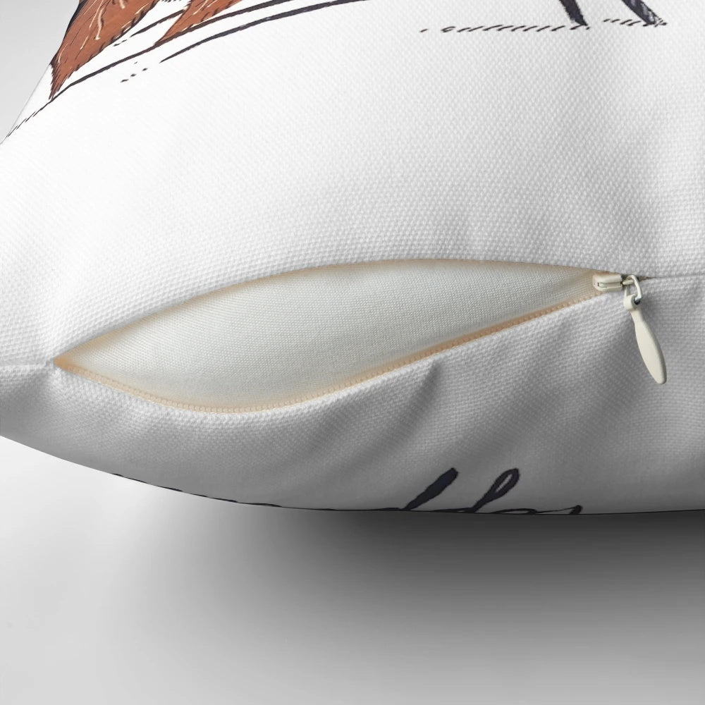 A plush, peppermint-scented pillow with a whimsical skunk skull design, perfect for Gothic and Witchy home decor.
