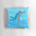 Percabeth Quotes Pillow featuring silhouettes of Percy Jackson and Annabeth Chase from the Percy Jackson book series