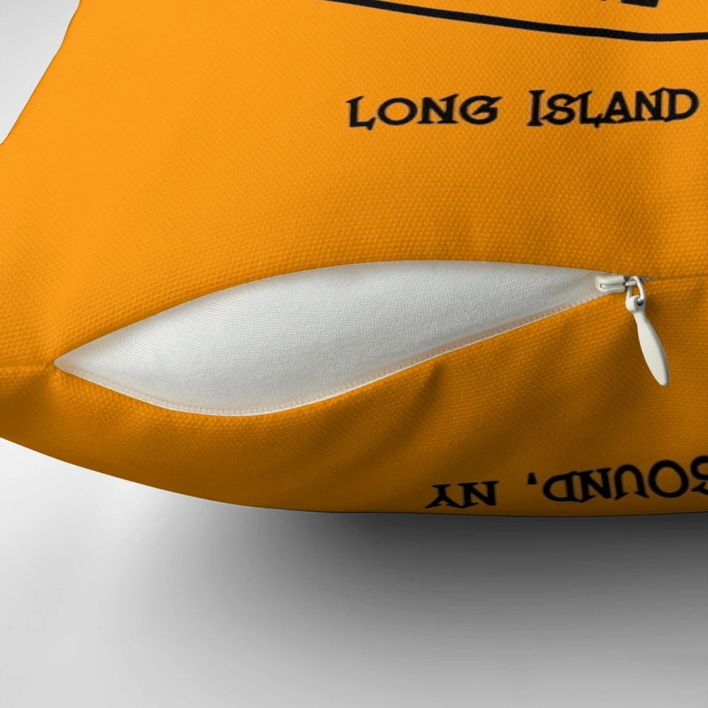 Cozy custom-made pillow featuring the Athena cabin insignia and characters from the Percy Jackson series.