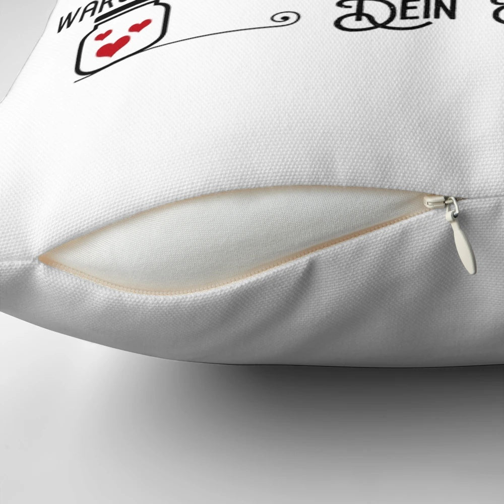 A cozy and stylish pillow, perfect as a gift for your wife.