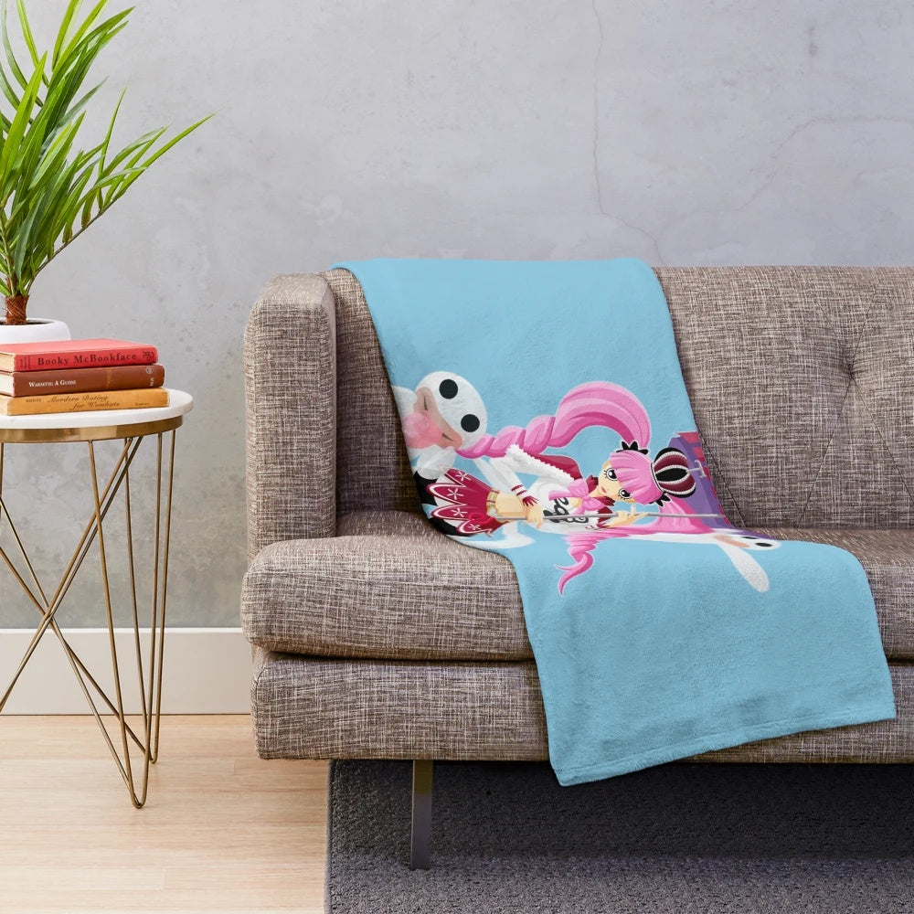 Perona the Ghost Princess One Piece inspired plush blanket