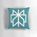 Perplexity AI search engine logo printed on a soft, plush pillow for home or office decor.