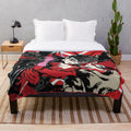 Persona 5 inspired pixel art plush blanket