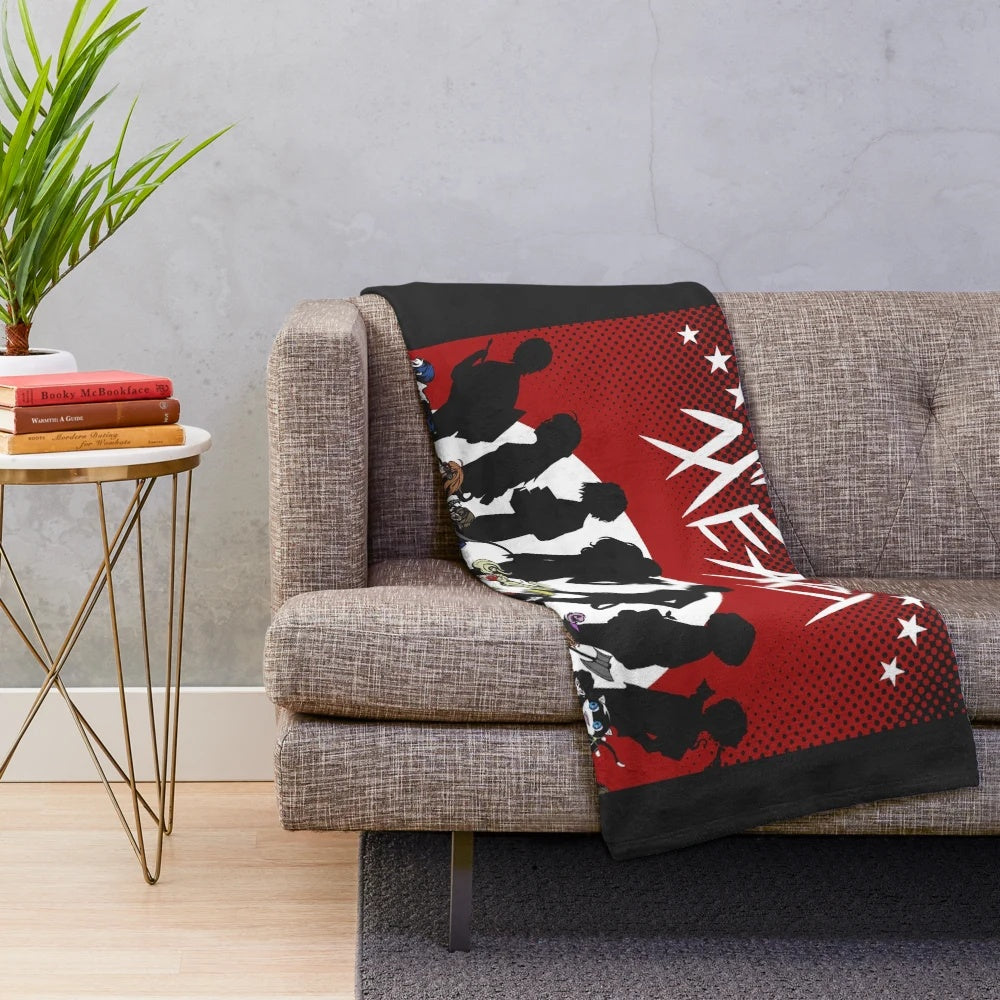 Persona 5 inspired plush blanket featuring the Phantom Thieves