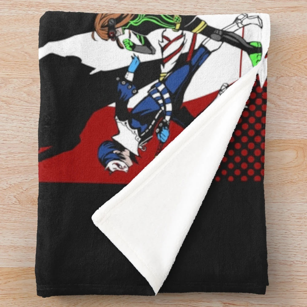 Persona 5 inspired plush blanket featuring the Phantom Thieves