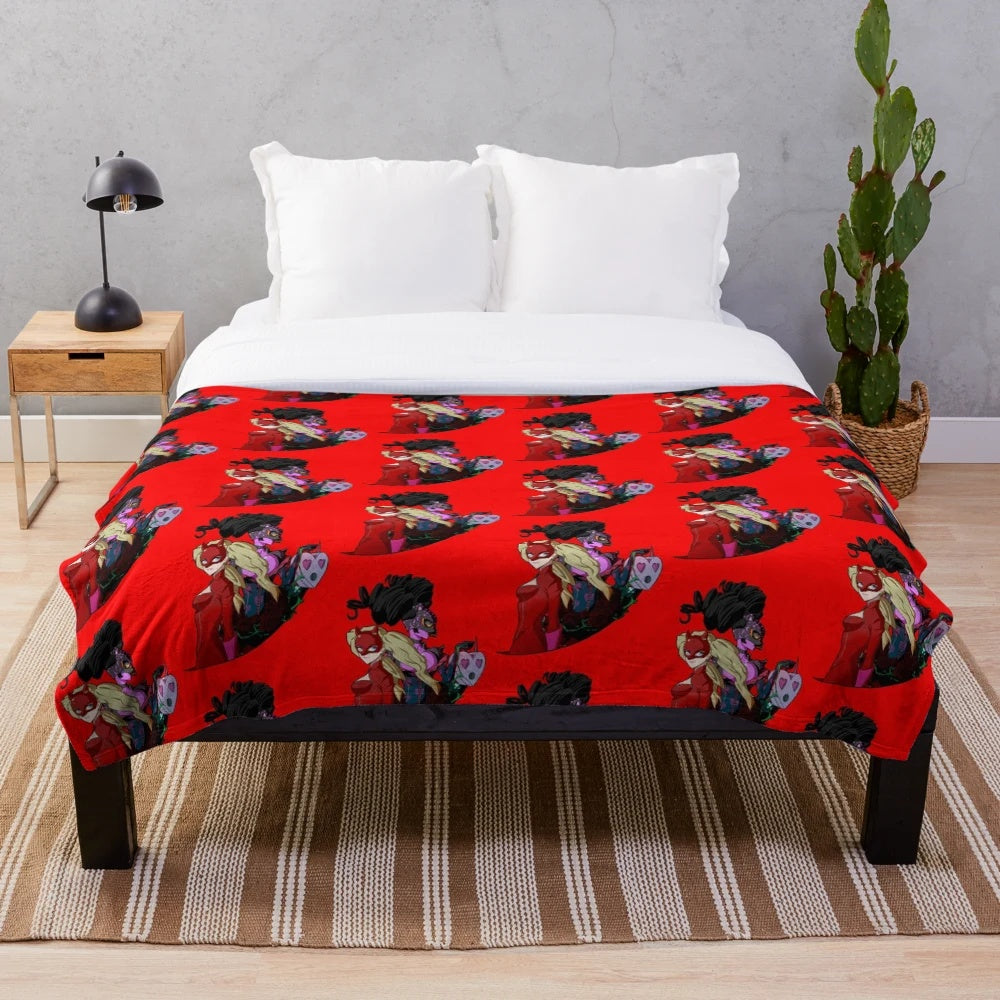 Ann Takamaki Persona 5 inspired plush blanket