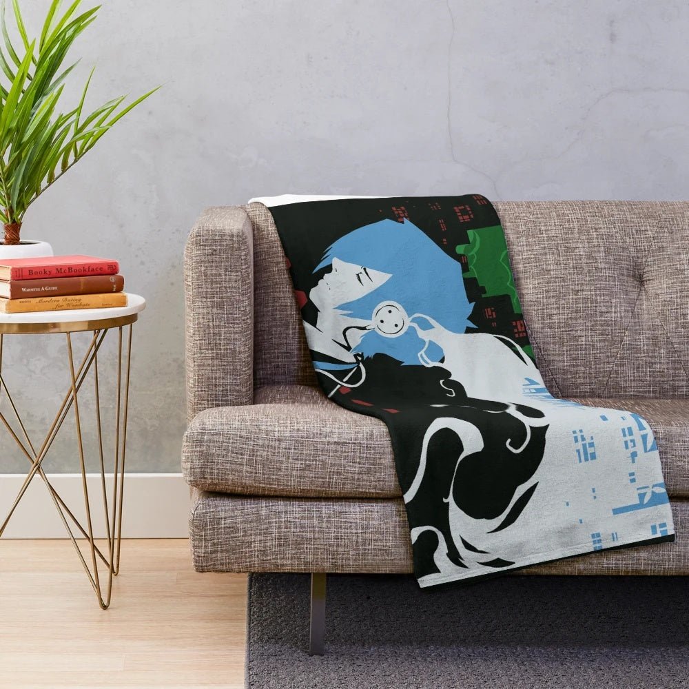 Persona-themed plush blanket with "Burn My Dread" design