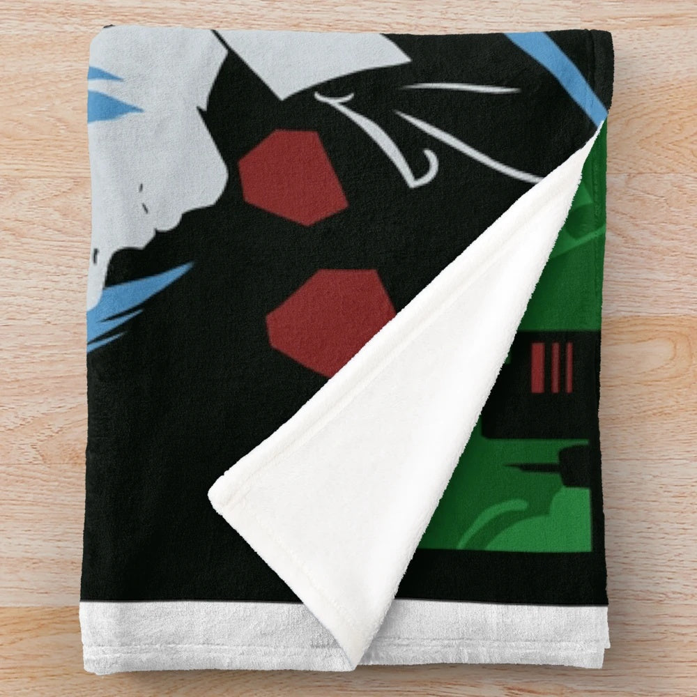 Persona-themed plush blanket with "Burn My Dread" design