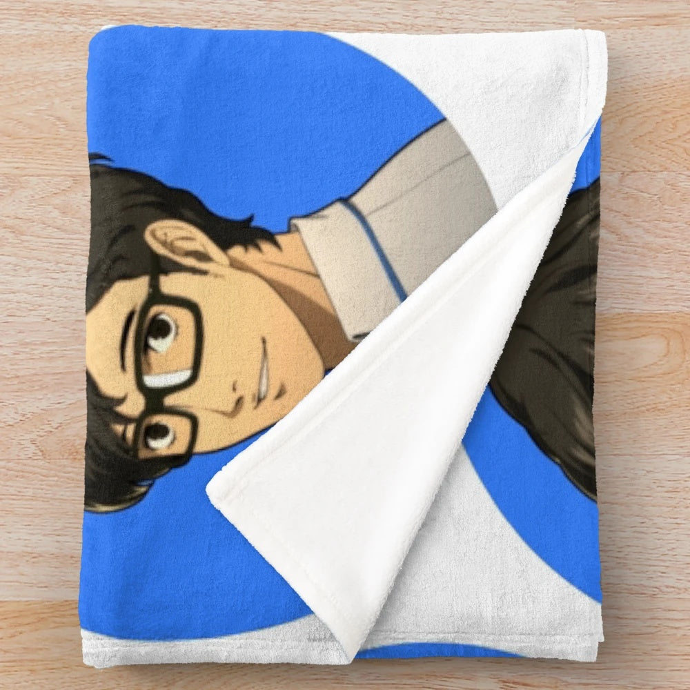 Persona Series Inspired Plush Blanket featuring characters from the Persona franchise
