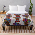 Customizable plush blanket in various patterns and designs