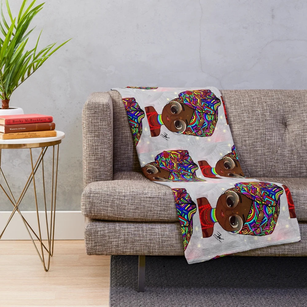 Customizable plush blanket in various patterns and designs