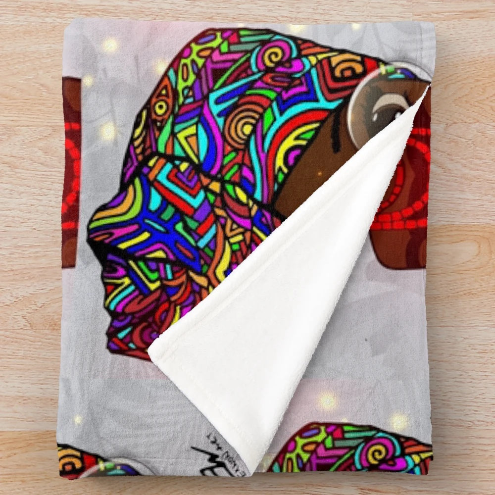 Customizable plush blanket in various patterns and designs