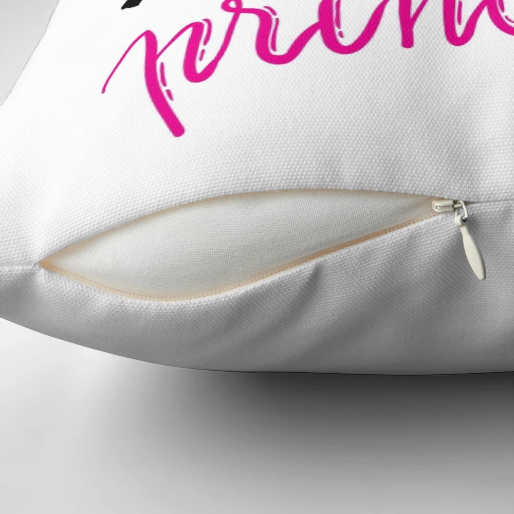 Personalized Addison Name Princess Pillow with Addison's Name in Cute Script Font