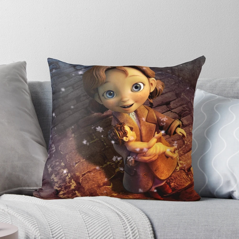 Personalized Angela's Christmas Pillow with Festive Holiday Design
