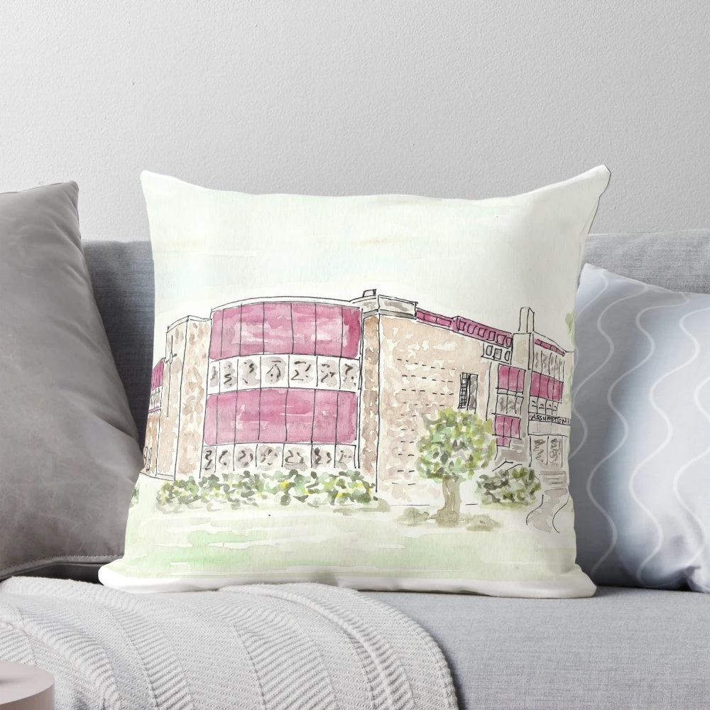 Assumption High School Pillow featuring the school's logo and colors