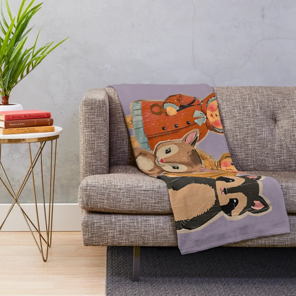 Personalized best friend plush blanket with cozy and soft design