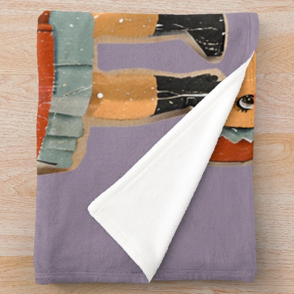 Personalized best friend plush blanket with cozy and soft design