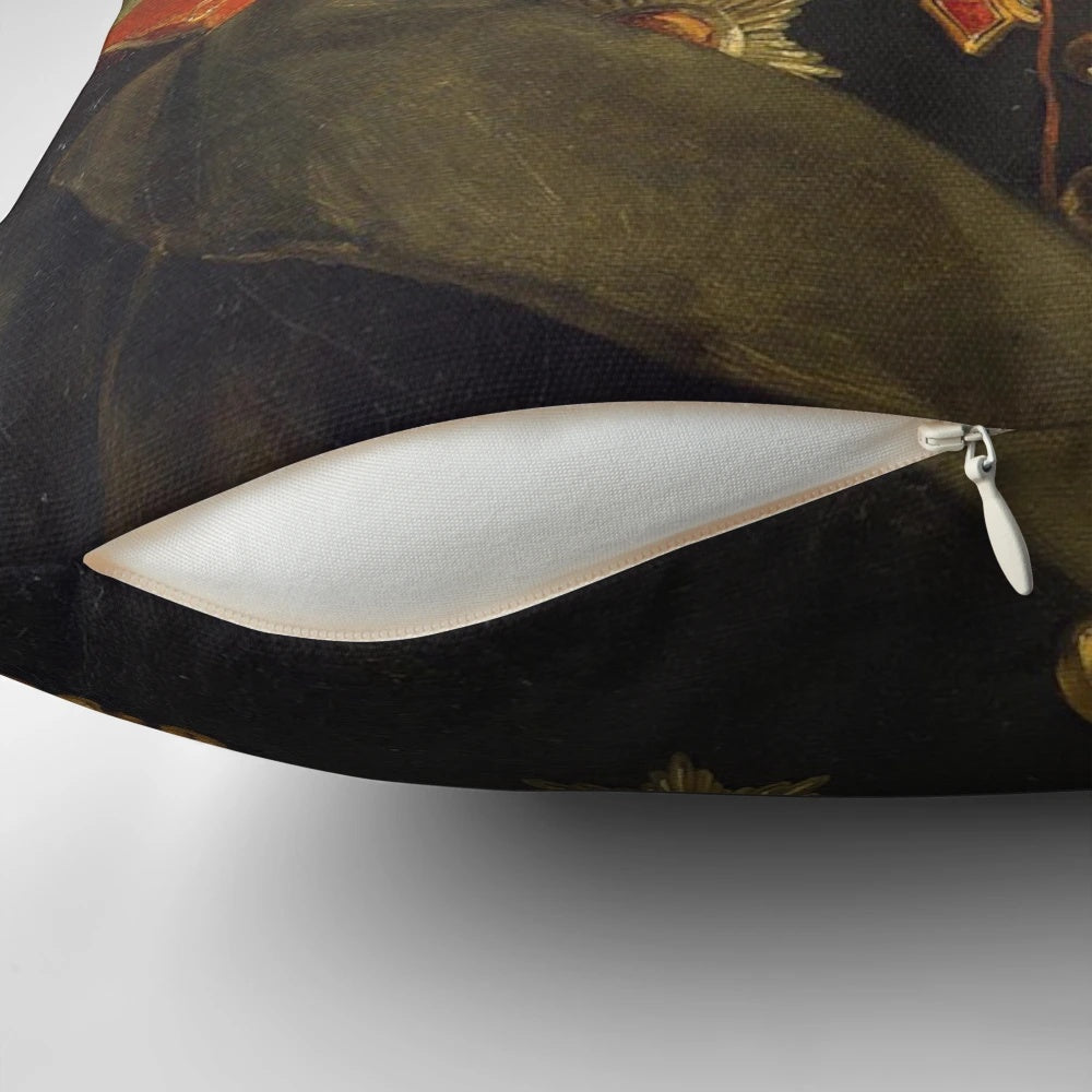 Customized pillow featuring a portrait of Brad Pitt with a unique face swap design.