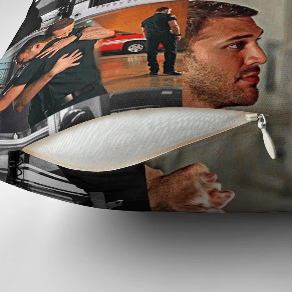Buddie Collage Pillow with Custom Photo Collage Design