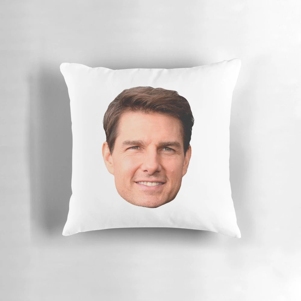 Tom Cruise inspired celebrity face pillow