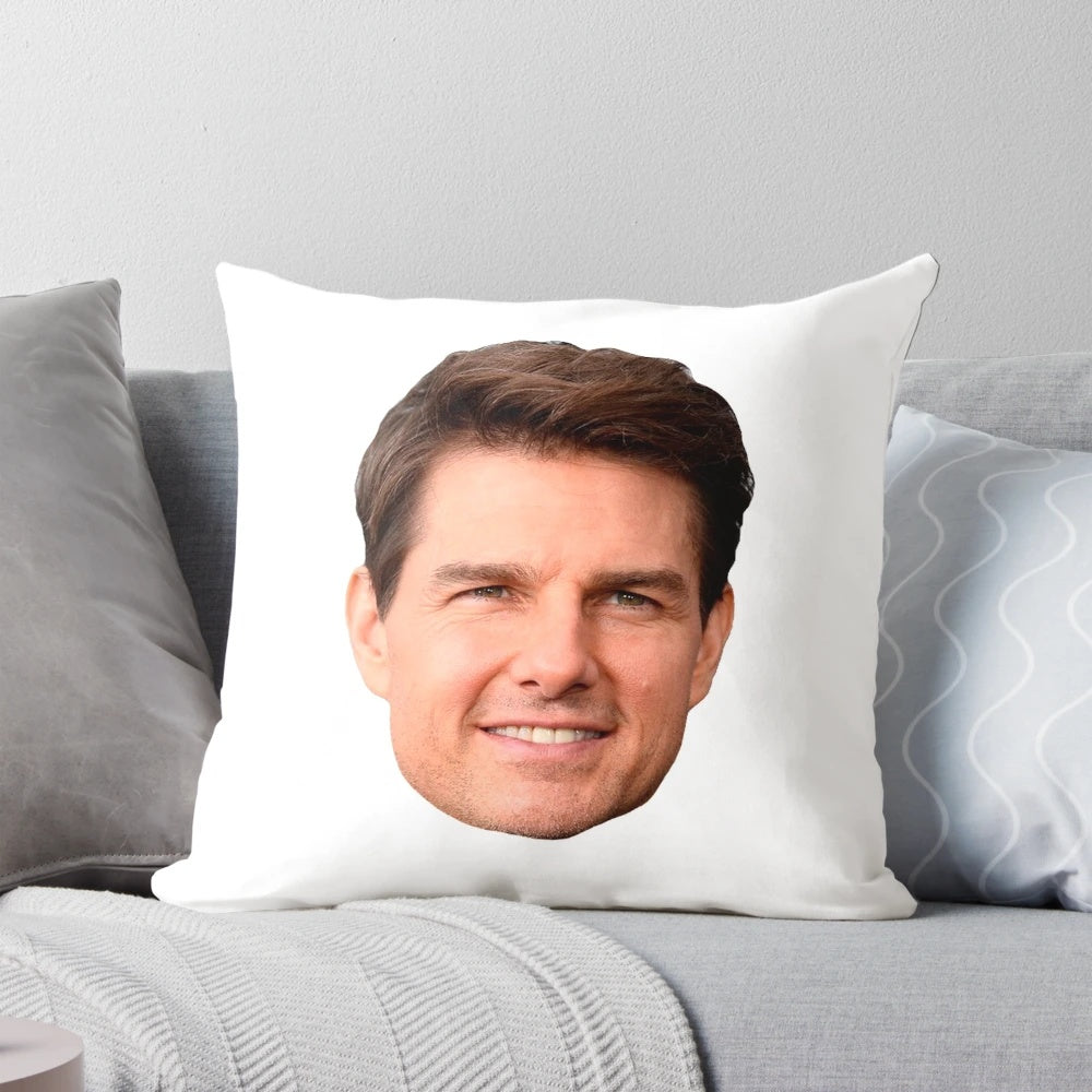Tom Cruise inspired celebrity face pillow