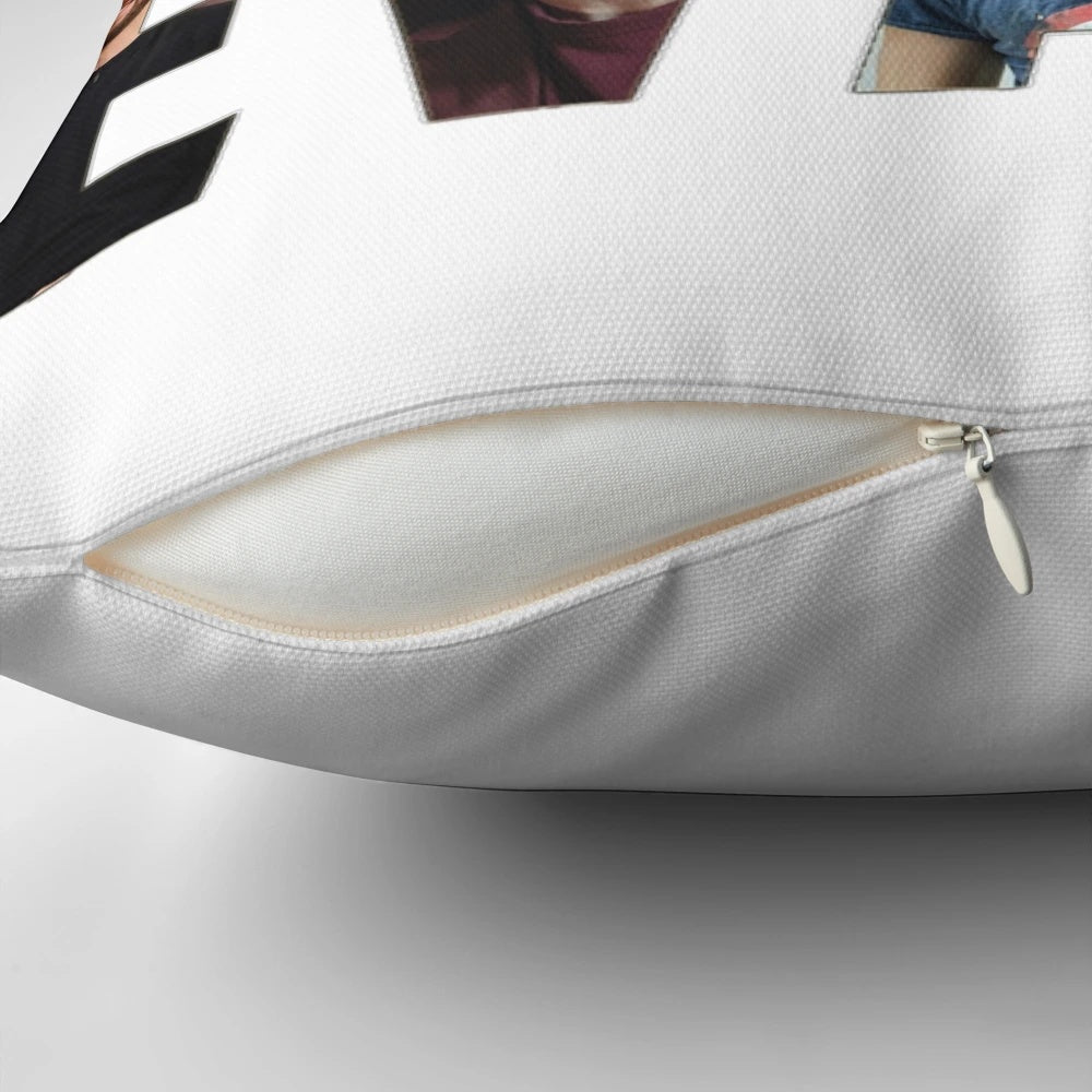 Personalized Chris Evans Pillow with his name in block letters