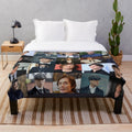 Custom Cillian Murphy photo collage plush blanket