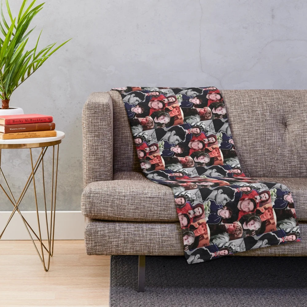 Personalized collage plush blanket featuring a custom design