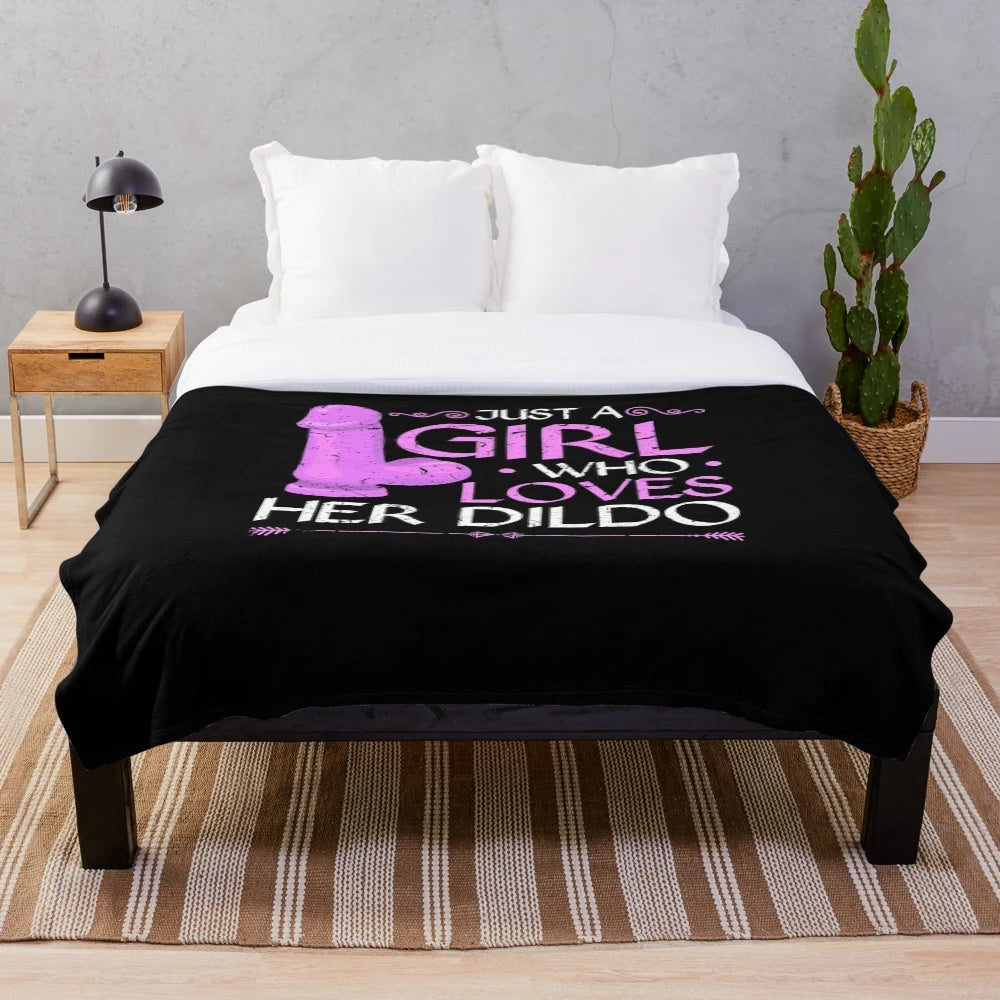 Personalized plush blanket featuring intimate design