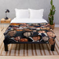 Daniel Craig Photo Collage Plush Blanket