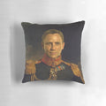 Customizable Daniel Craig portrait pillow with "replace face" Photoshop art