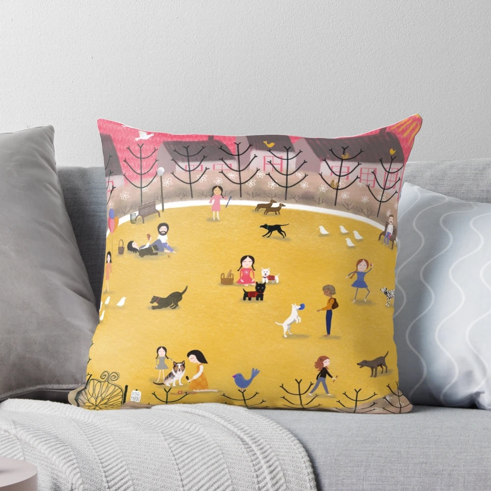 Soft, plush dog pillow with customizable design for your furry friend