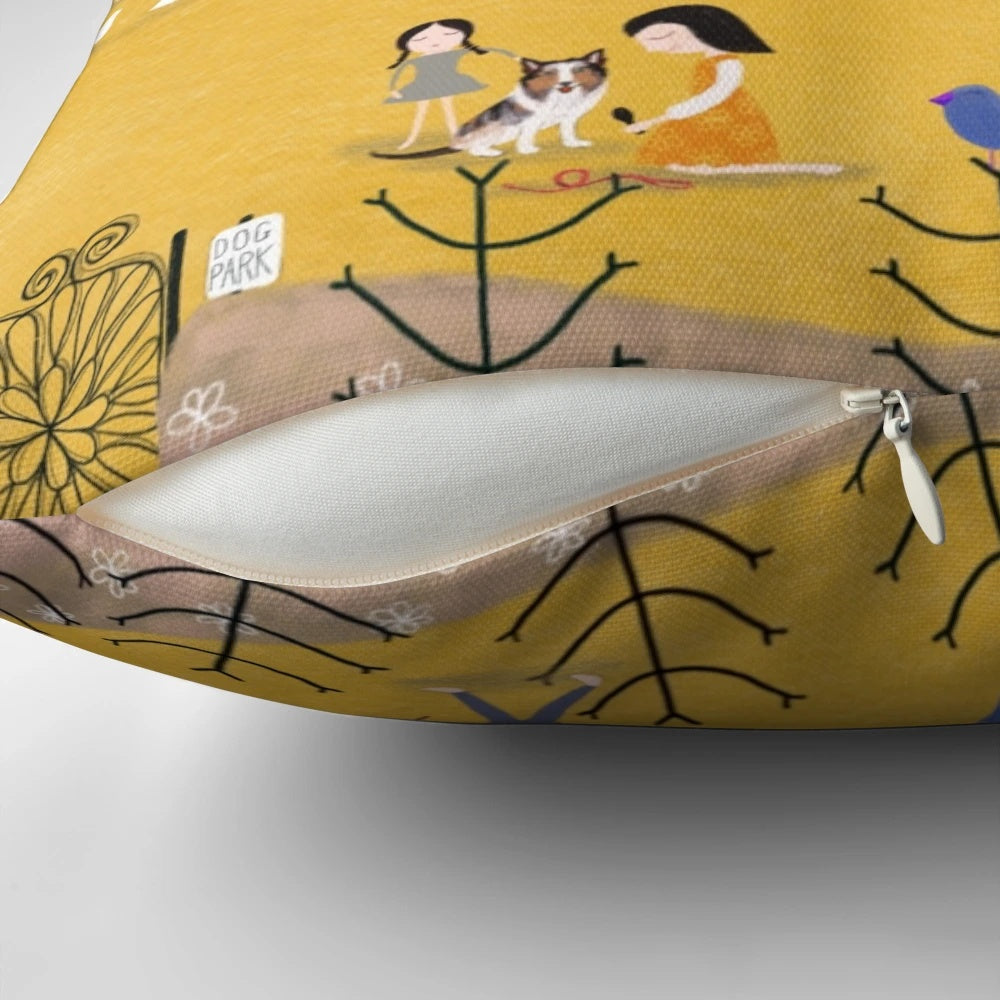 Soft, plush dog pillow with customizable design for your furry friend