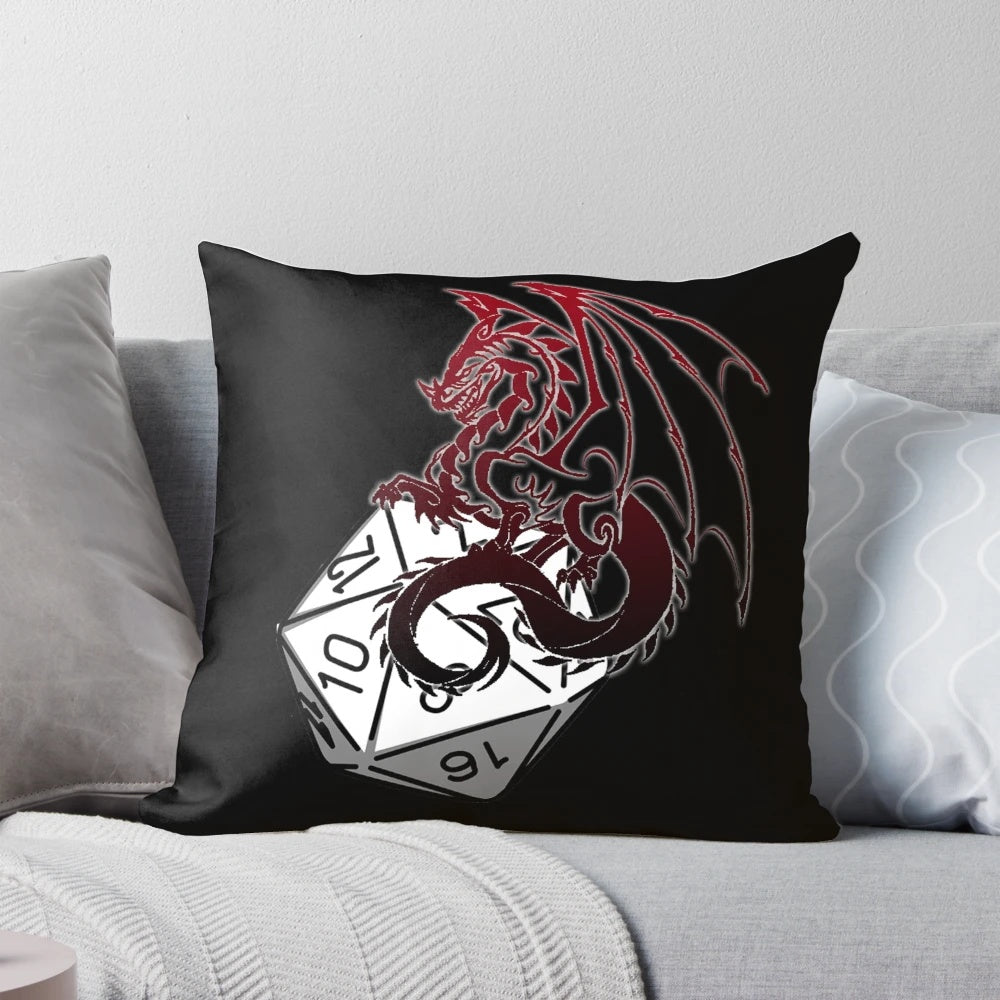Soft, customizable gaming pillow featuring fantasy design elements for roleplaying fans