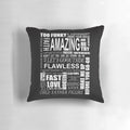 Personalized George Michael and Wham song lyrics pillow for music lovers