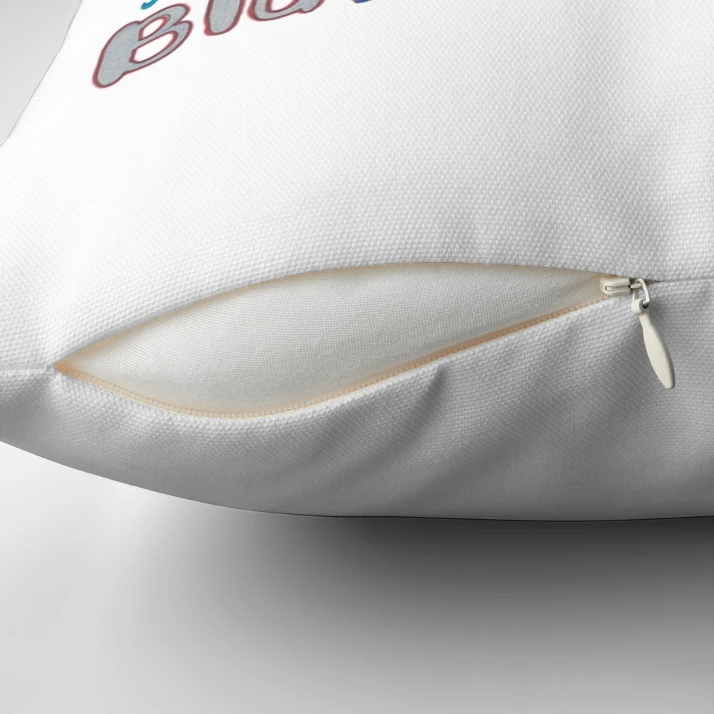 Glee-inspired name art pillow featuring Santana, Rachel, and Blaine