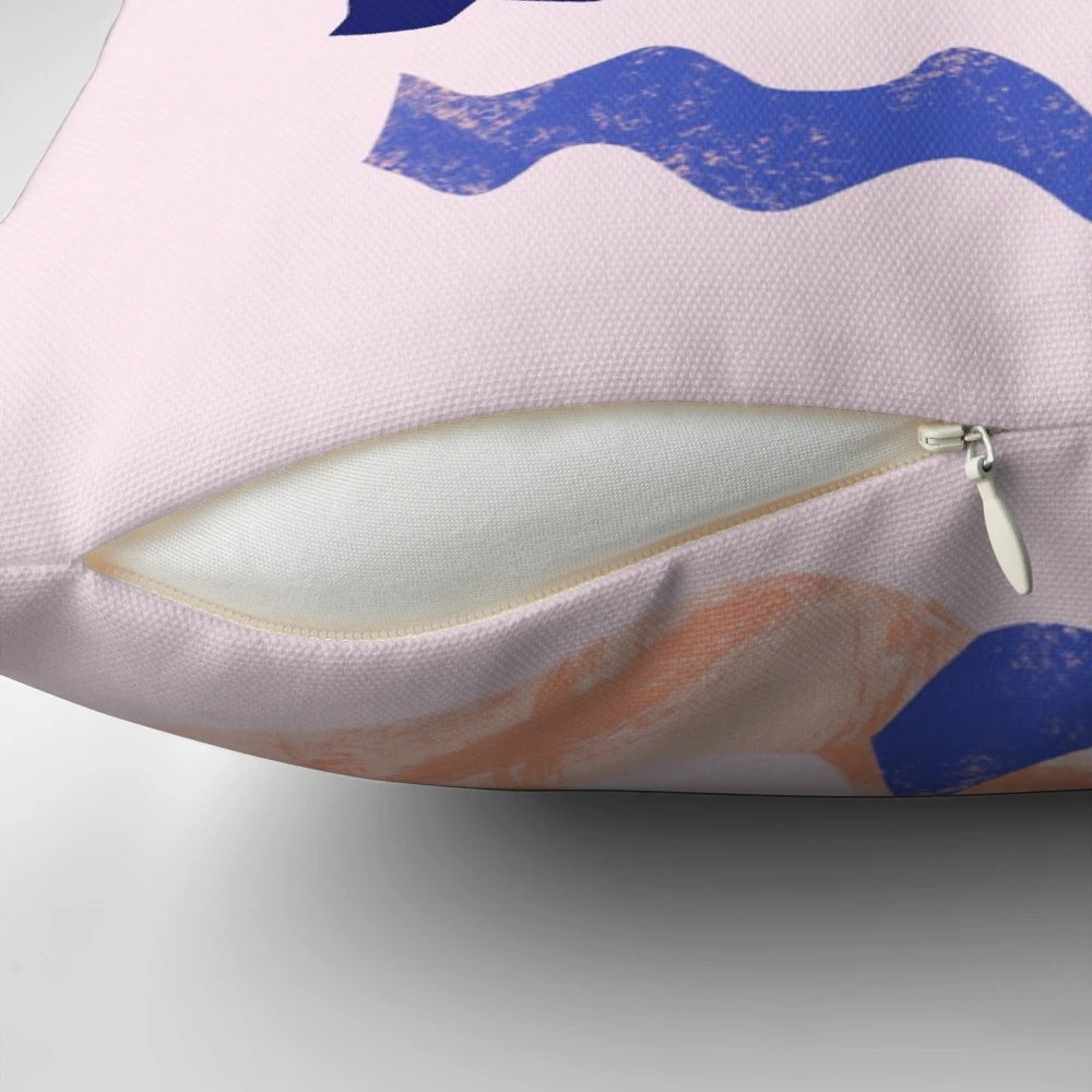 Close-up of a hand-lettered "You rock mama" design on a white pillow.