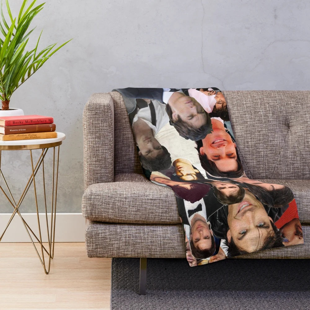 Ian Somerhalder Photo Collage Plush Blanket