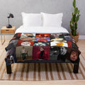 Jack Harlow photo collage design on a plush blanket