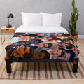 Cozy plush blanket featuring a custom photo collage design of actor Jeremy Shada