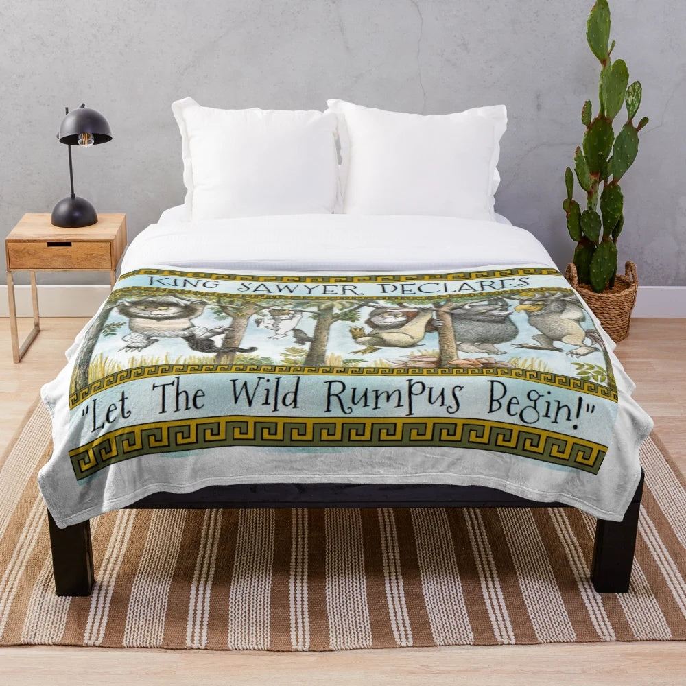 Where the Wild Things Are Inspired Personalized King Name Plush Blanket