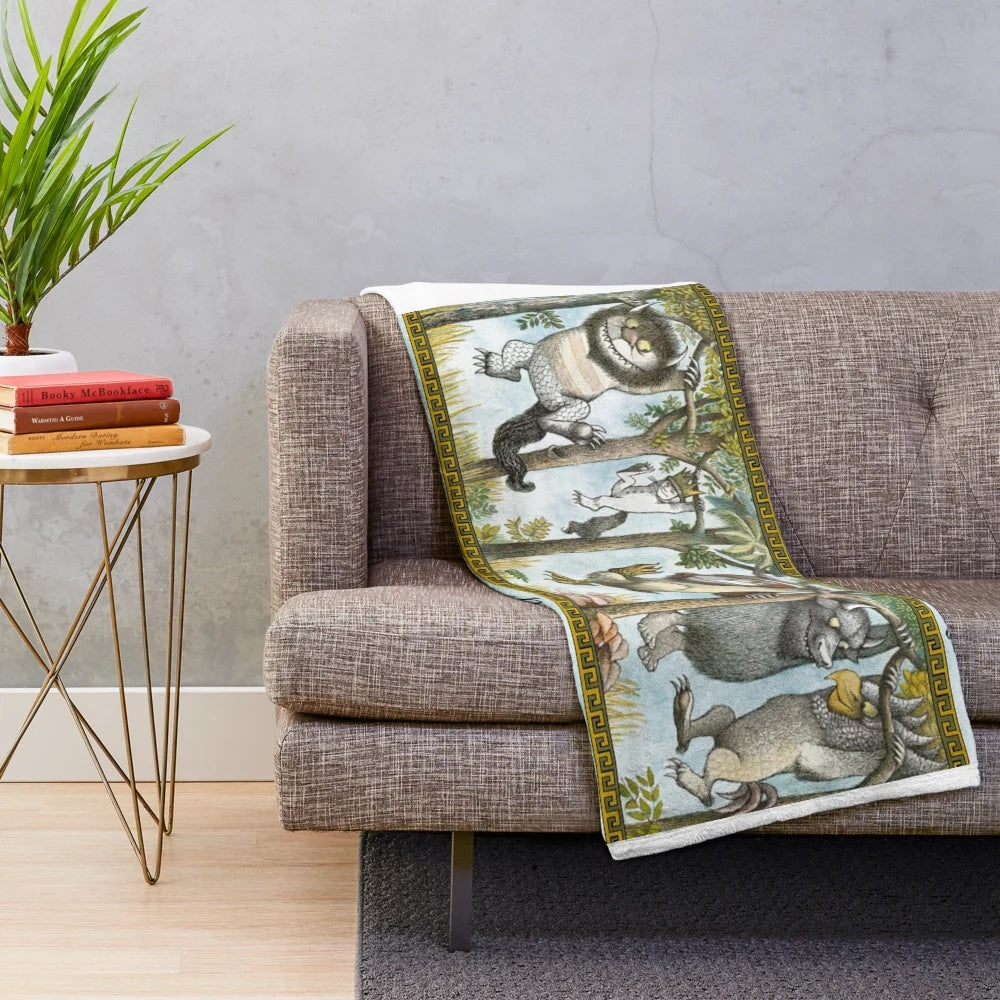 Where the Wild Things Are Inspired Personalized King Name Plush Blanket
