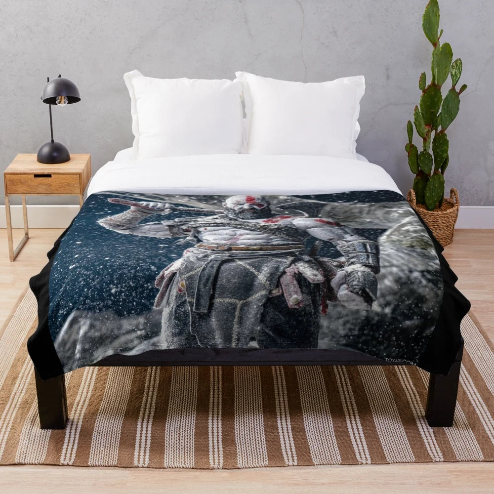 Kratos Plush Blanket with Soft and Cozy Design