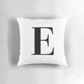 Stylish Personalized Pillow with Letter E Initial