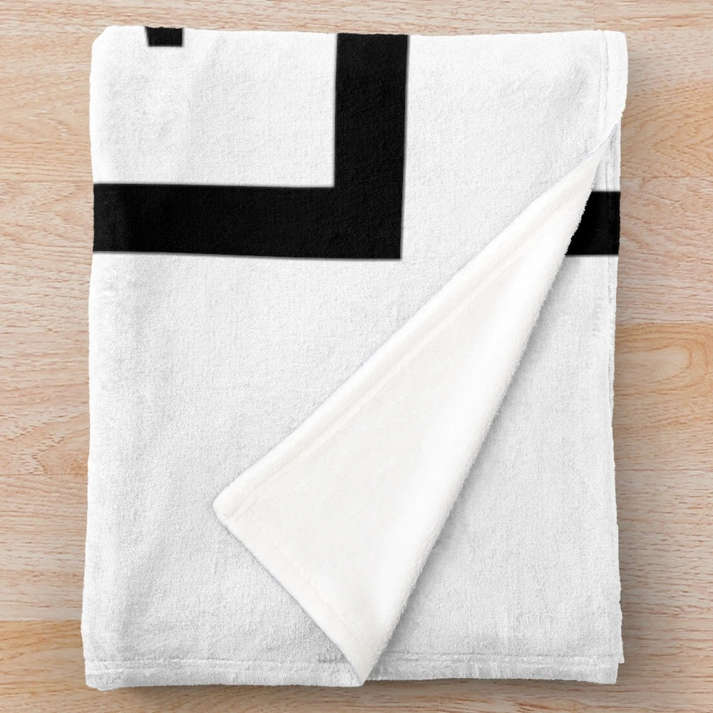 Personalized letter N plush blanket