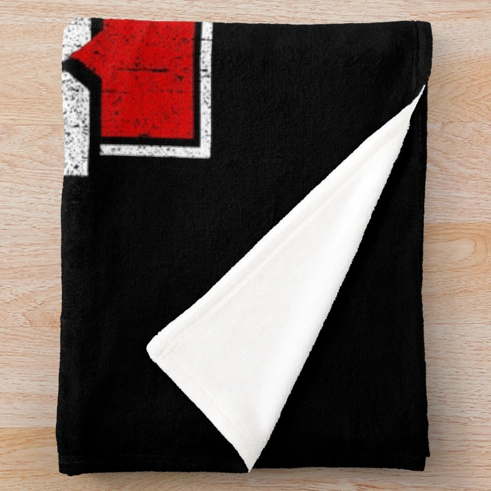 Miami Heat inspired plush blanket featuring basketball player Jimmy Butler